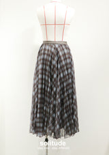 Sheer Plaid Skirt
