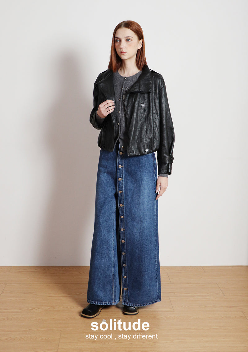 Black Faux Leather Jacket