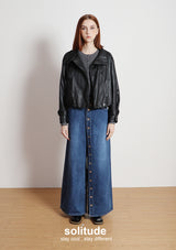 Black Faux Leather Jacket