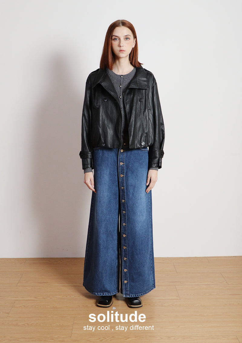 Black Faux Leather Jacket