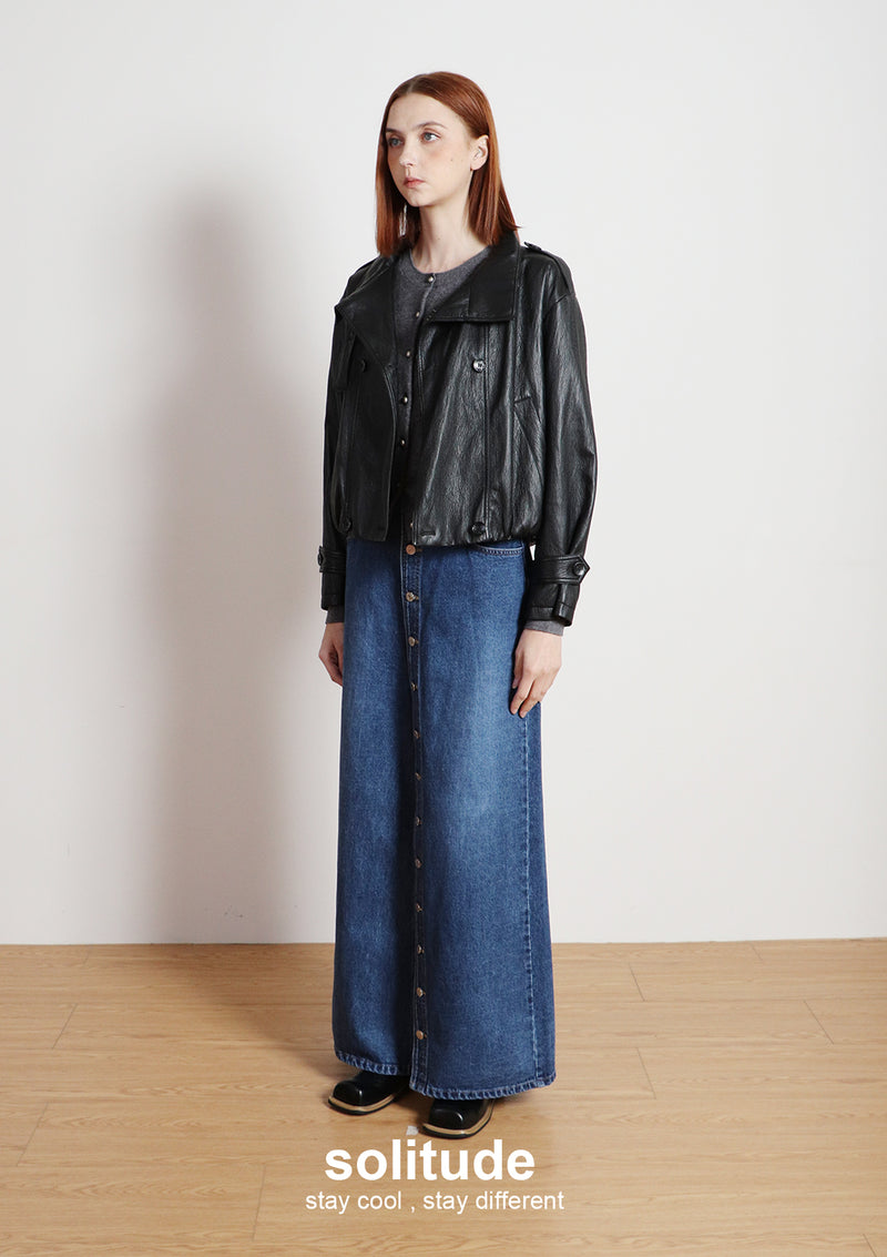 Black Faux Leather Jacket