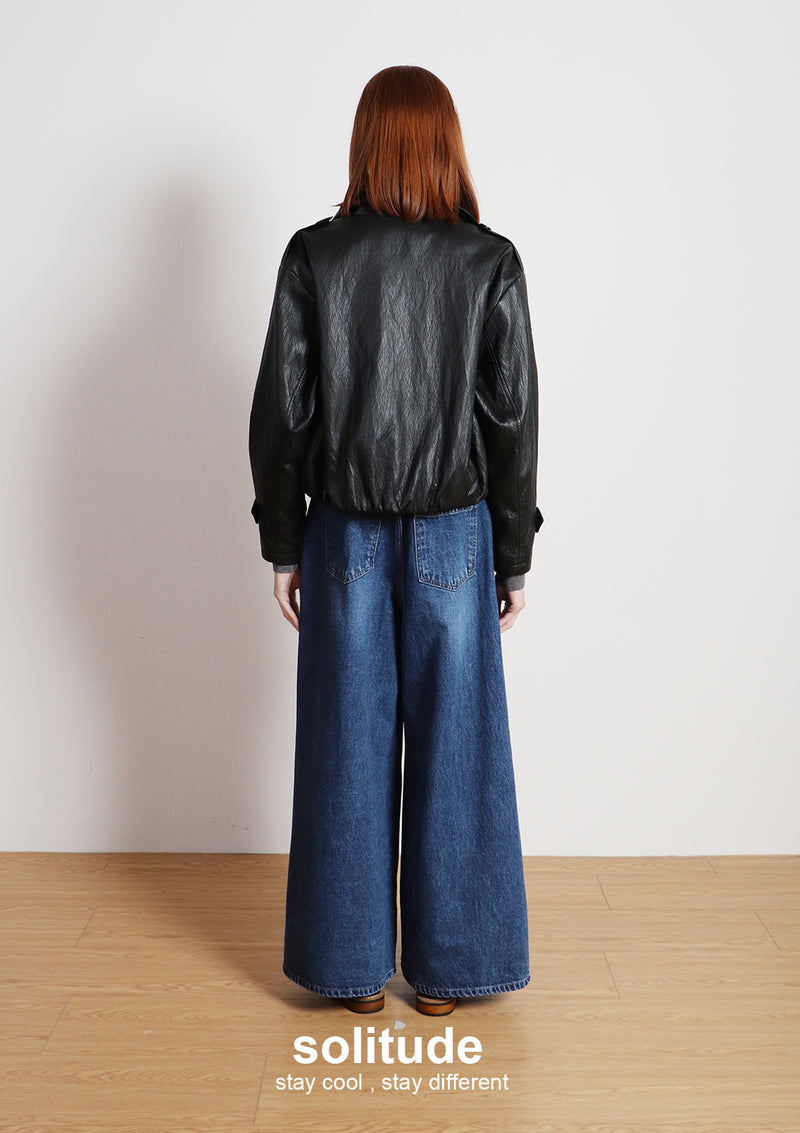 Black Faux Leather Jacket