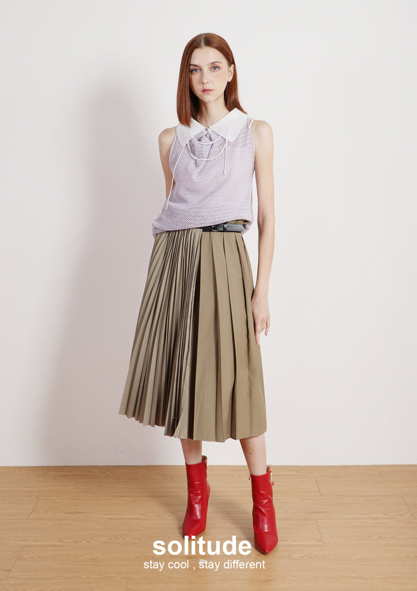 Purple Pearl Neck Tee