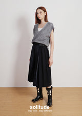 Grey Bling Bling Knitted Vest