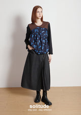 Brown Patches Knitted Top