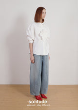 Big Flowers Woven Shirt