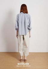 Beige Woven Wide Leg Pants
