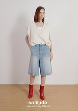 Beige Bubbles Layered Sleeveless Top