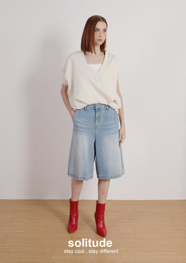 Beige Bubbles Layered Sleeveless Top