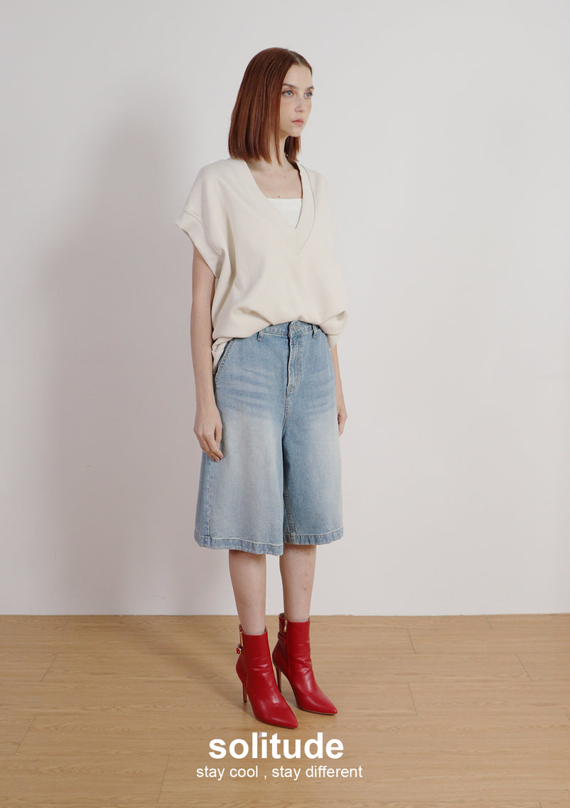 Beige Bubbles Layered Sleeveless Top