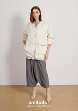 Off-white Boxy Woven Jacket