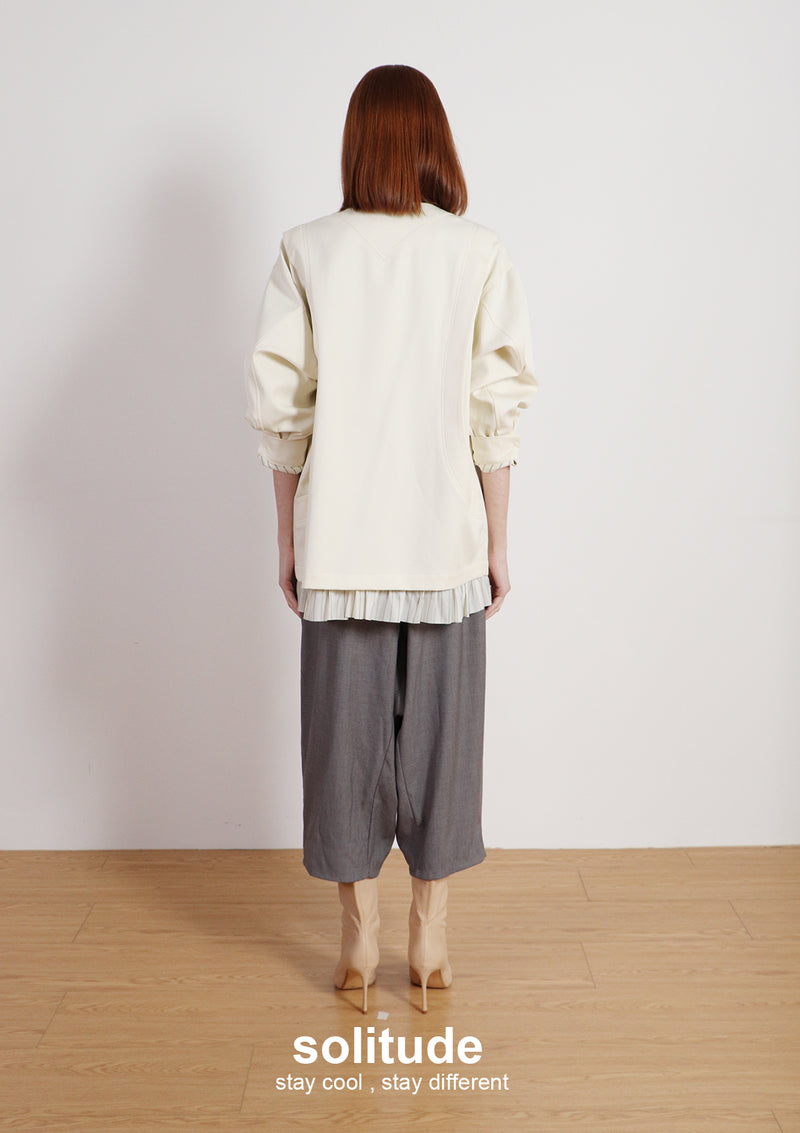 Off-white Boxy Woven Jacket