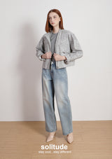 Printed Pattern Zip Up Jacket