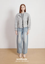 Printed Pattern Zip Up Jacket