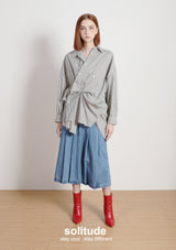 Striped Asymmetrical Shirt