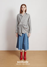 Striped Asymmetrical Shirt