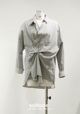 Striped Asymmetrical Shirt