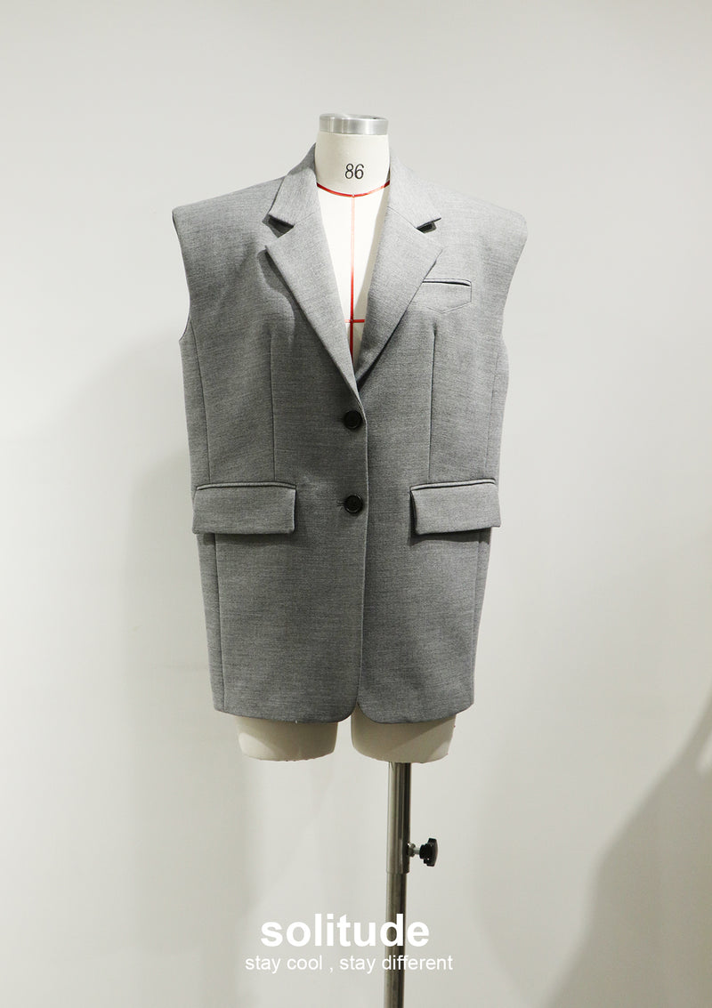 Charcoal Suit Vest – solitude