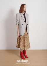 Beige Oversized Suit Jacket