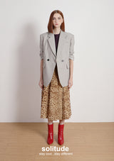 Beige Oversized Suit Jacket