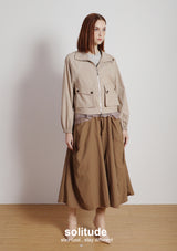 Striped Zip Up Sporty Jacket