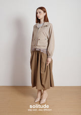 Striped Zip Up Sporty Jacket