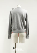 3D Floral Applique Knitted Cardigan