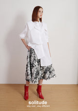 White Multi Layered Shirt Dress