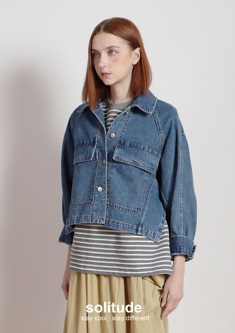 Blue Denim Ocersized Jacket