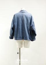 Blue Denim Oversized Jacket