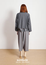 Charcoal Layered Woven Jacket