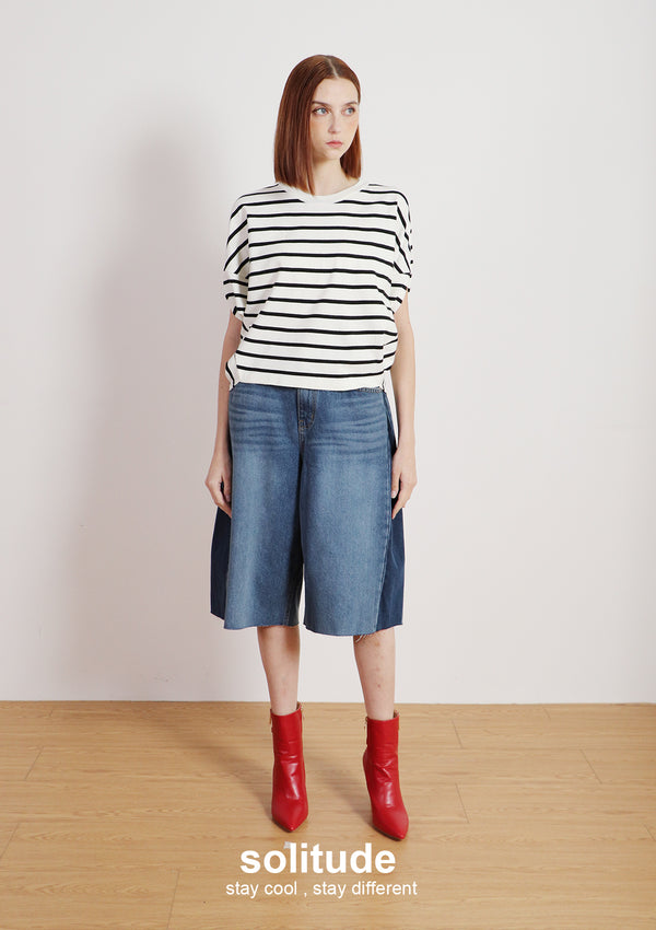 Off-white Striped Cropped Top