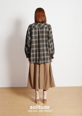 Brown Bling Bling Checkered Shirt