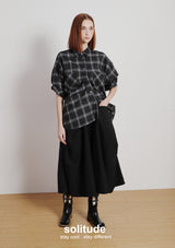 Black Bling Bling Checkered Shirt