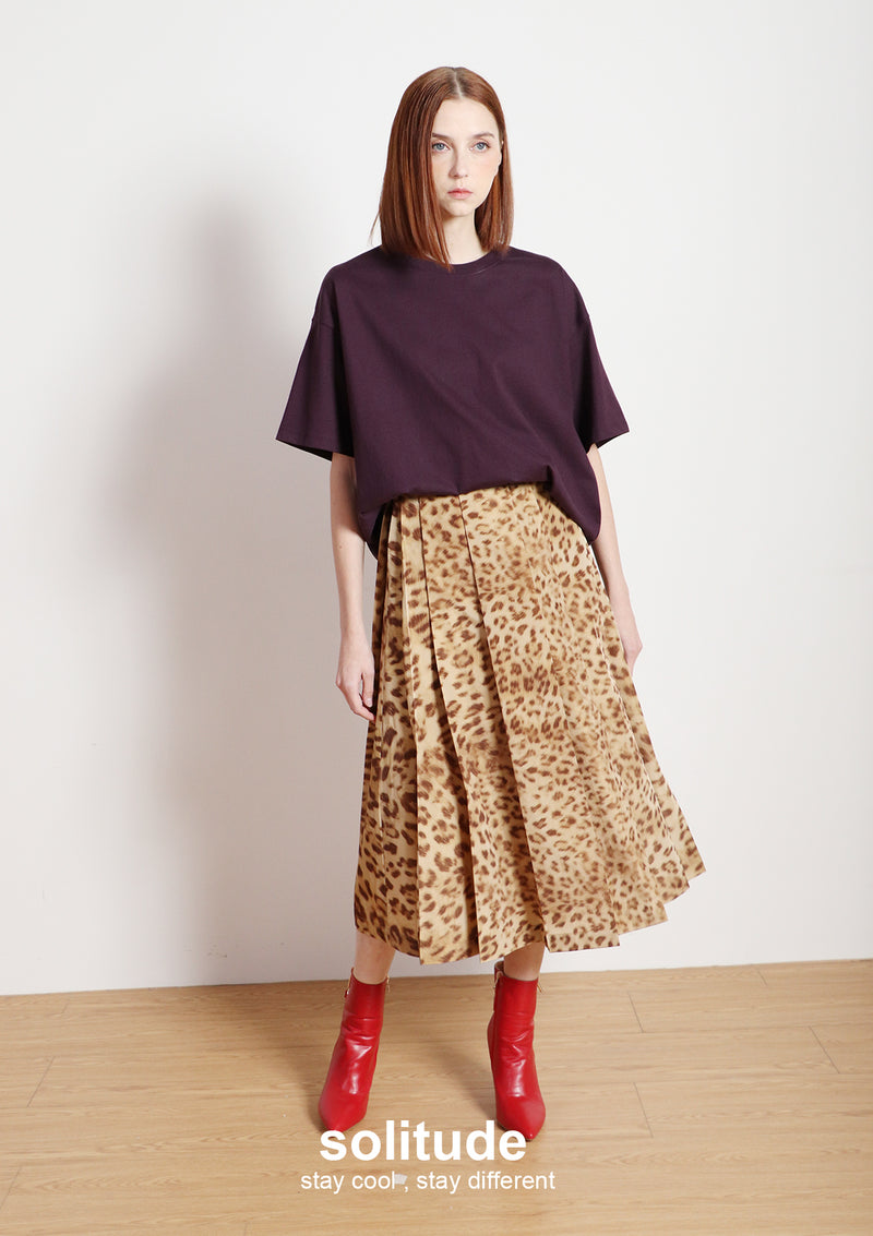 Wine Red Oversized Tee