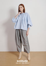 Blue 3D Cut Woven Shirt