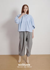 Blue 3D Cut Woven Shirt