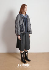 Grey Oversized Padded Jacket