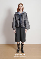 Grey Oversized Padded Jacket