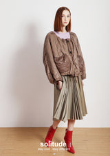 Brown Oversized Padded Jacket