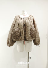 Brown Oversized Padded Jacket