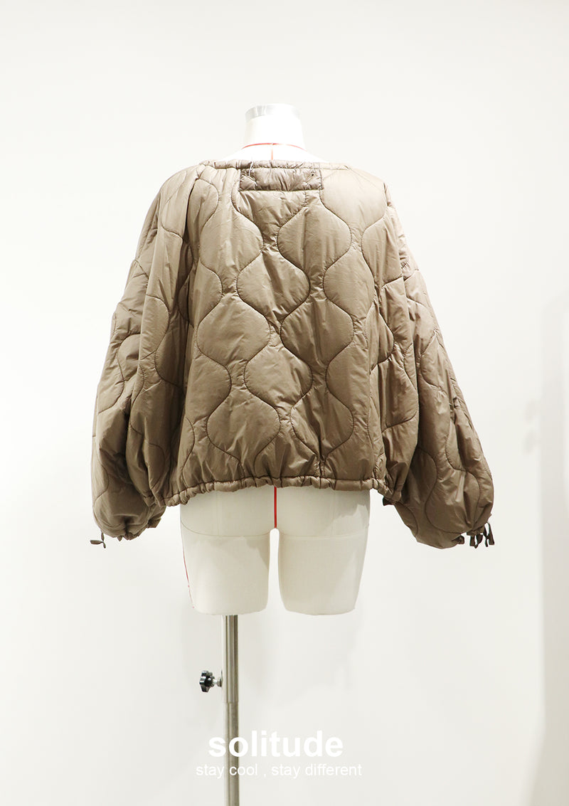Brown Oversized Padded Jacket