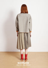 Brown Boxy Zip-up Jacket