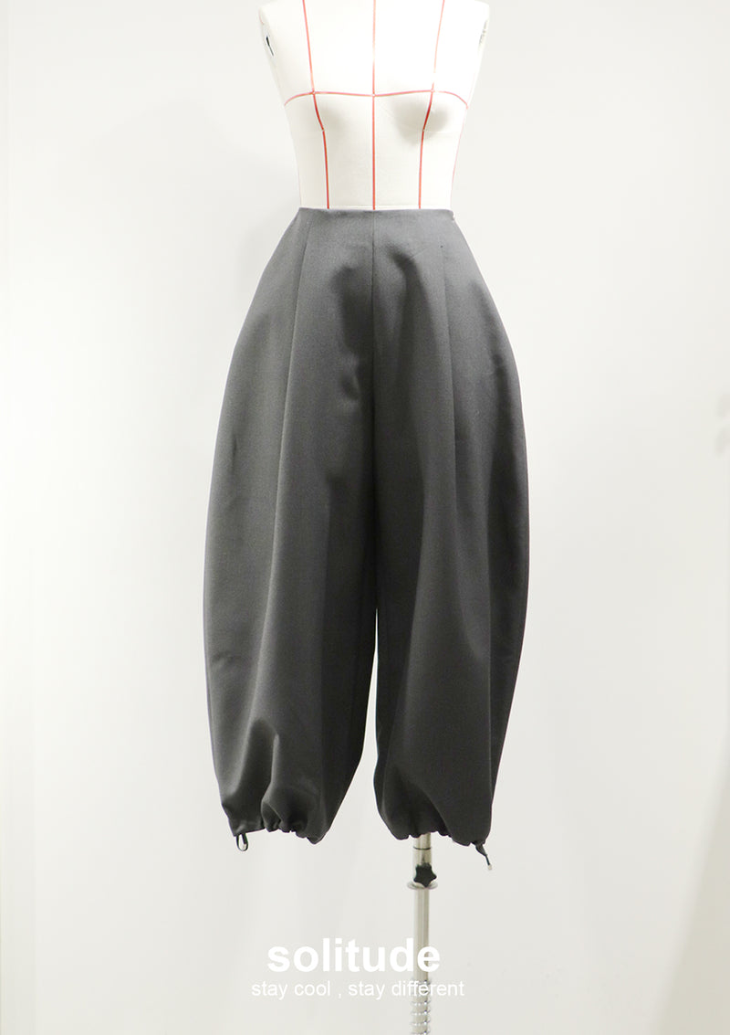 Charcoal Extra Wide Leg Pants