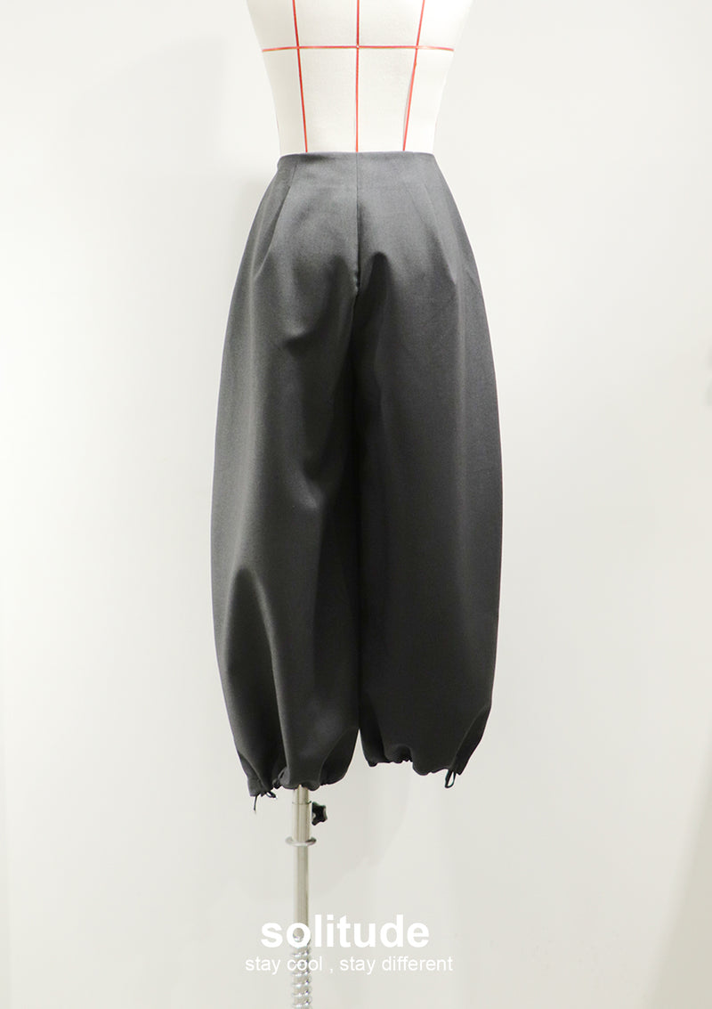 Charcoal Extra Wide Leg Pants