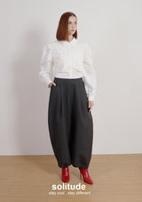 White Lace Trimes Shirt