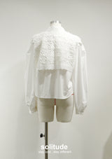 White Lace Trimes Shirt