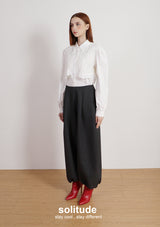 White Lace Trimes Shirt