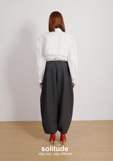 White Lace Trimes Shirt