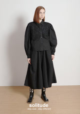 Black Lace Trimes Shirt